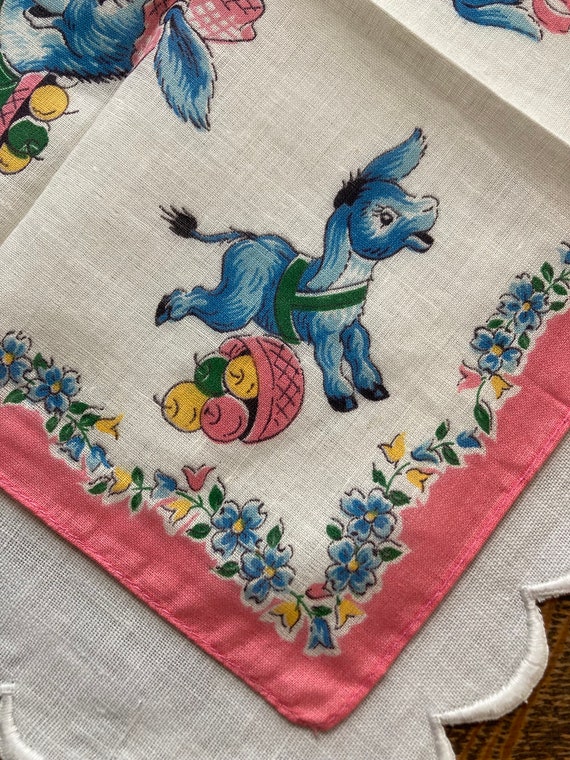 Vintage Child's Hanky~The Sweetest BLUE Billy Goa… - image 4