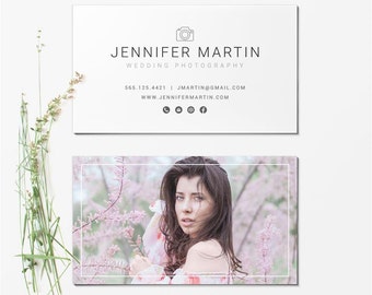 Business Card Template - Photographer Business Card - Photoshop Templates BCARD005