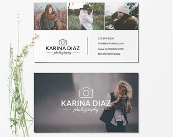 Business Card Template - Photographer Business Card - Photoshop Templates BCARD008
