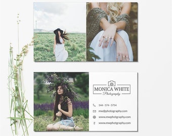 Business Card Template - Photographer Business Card - Photoshop Templates BCARD003