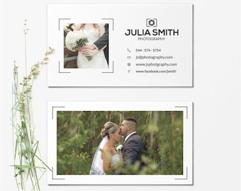 Business Card Template - Photographer Business Card - Photoshop Templates BCARD014