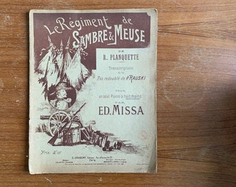 1870 Le Régiment de Sambre-et-Meuse Music Score