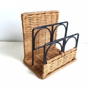 Retro Handmade Rattan Letter Holder image 3