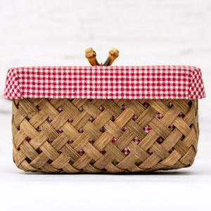 1960s Rustic Picnic Basket