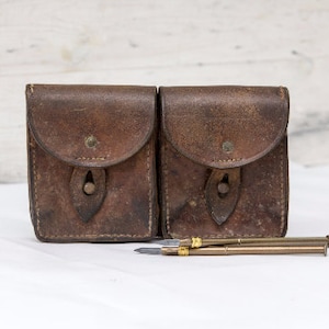 Leather Ammunition Pouch Cartridge Pouch image 1