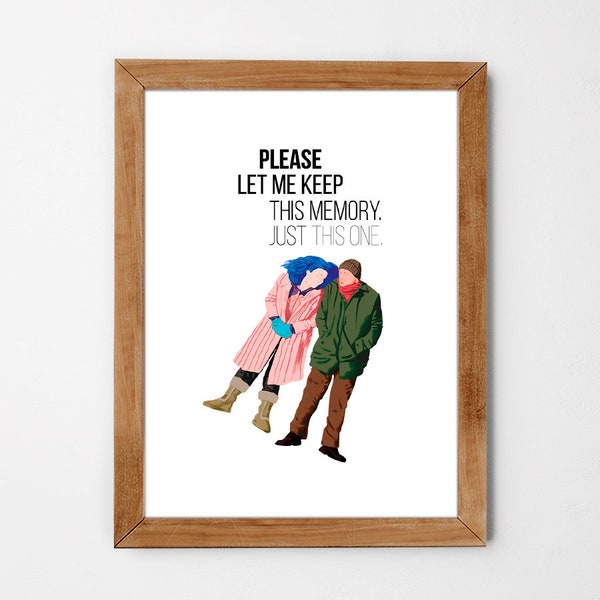 Eternal Sunshine of the Spotless Mind, Art Poster, Gift Idea, Illustrations, Typography, Wall Art Decor