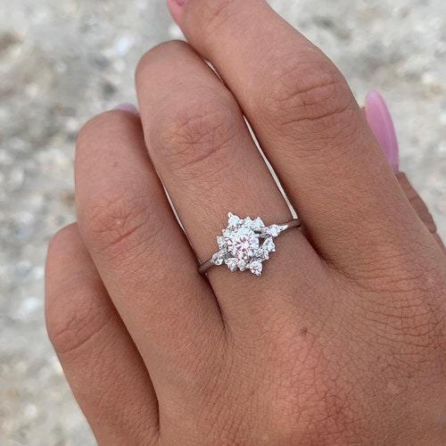 Unique Womens Promise Ring Silver Promise Ring for Her Etsy