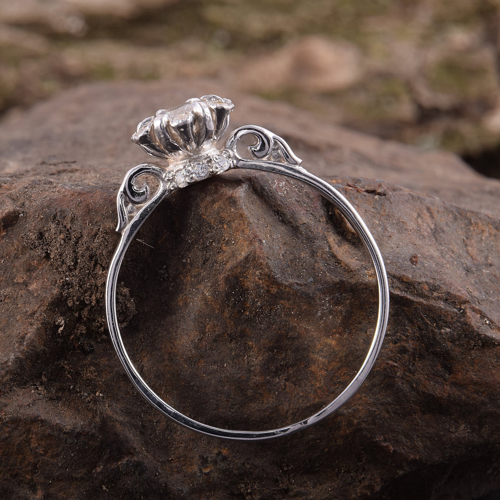 Victorian Engagement Ring Antique Style Ring Women Etsy