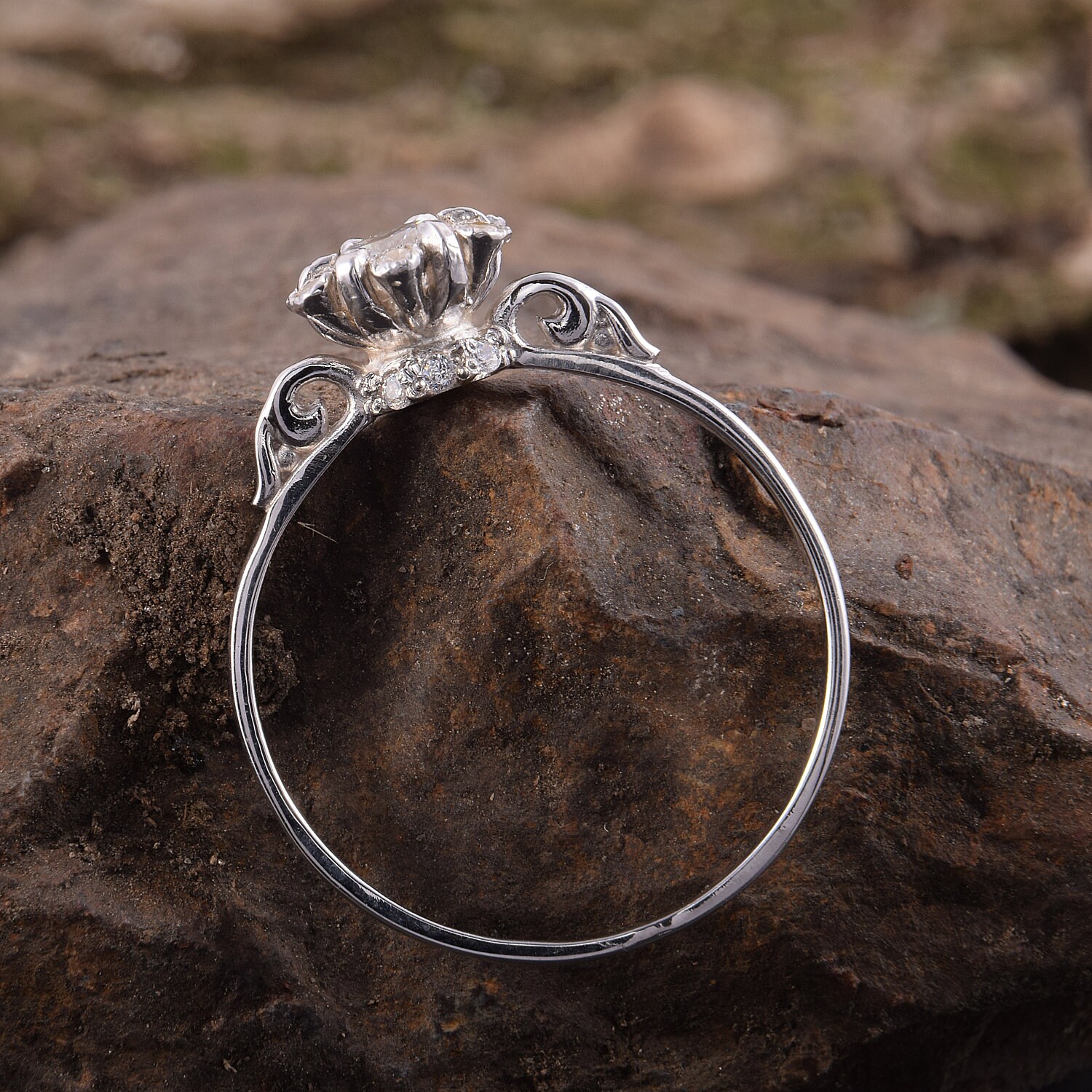 Victorian engagement ring Antique style ring Women Etsy