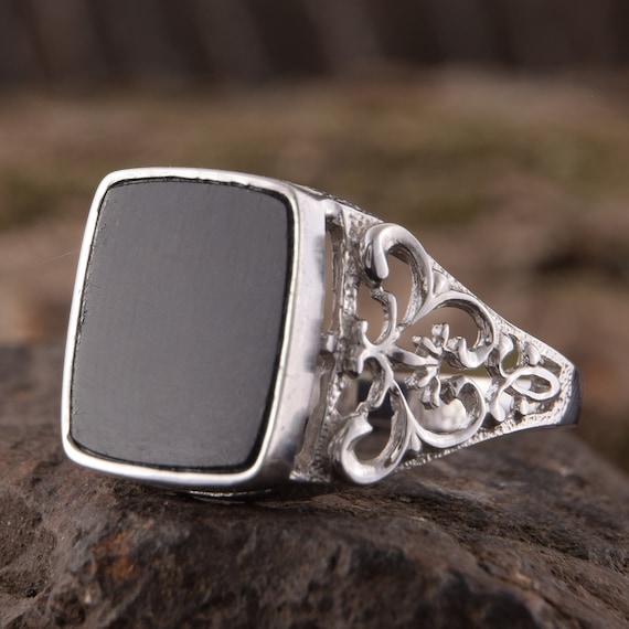 Mens art deco online rings