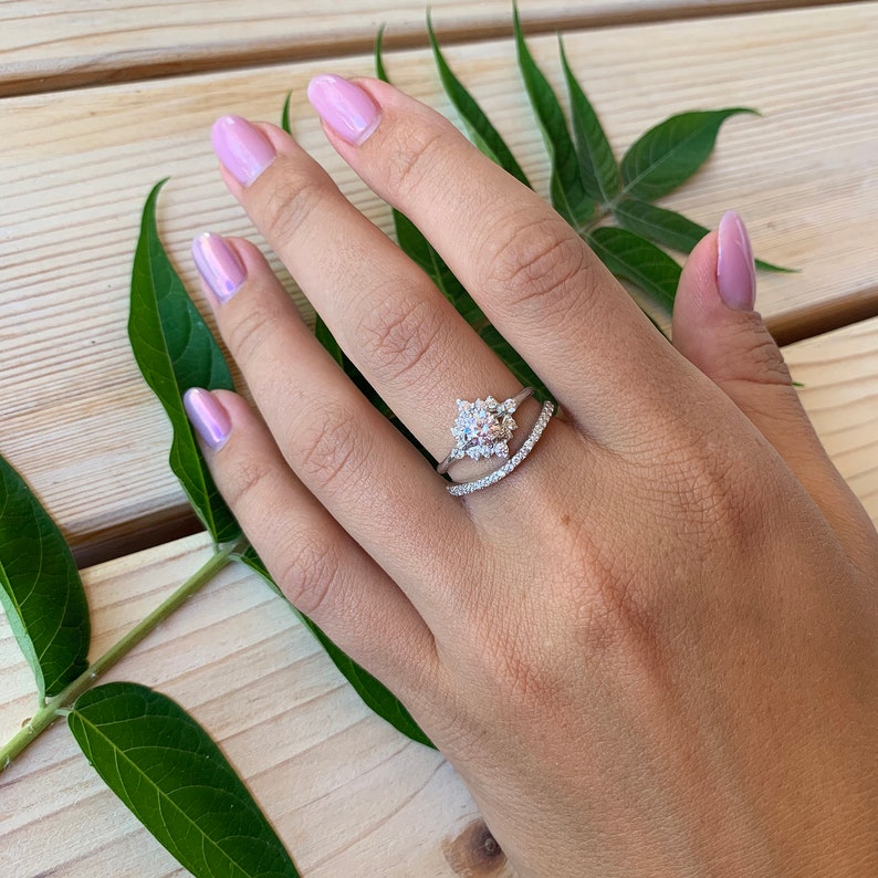 Engagement Rings Set Bridal Rings Set Wedding Rings Set Etsy