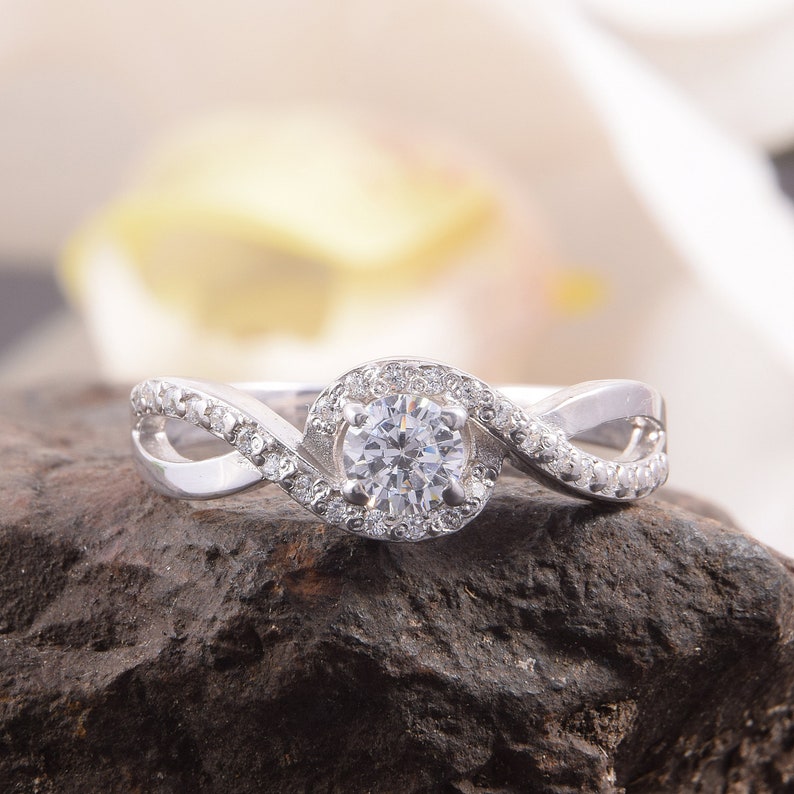 925 sterling silver unique promise ring for her Womens Etsy