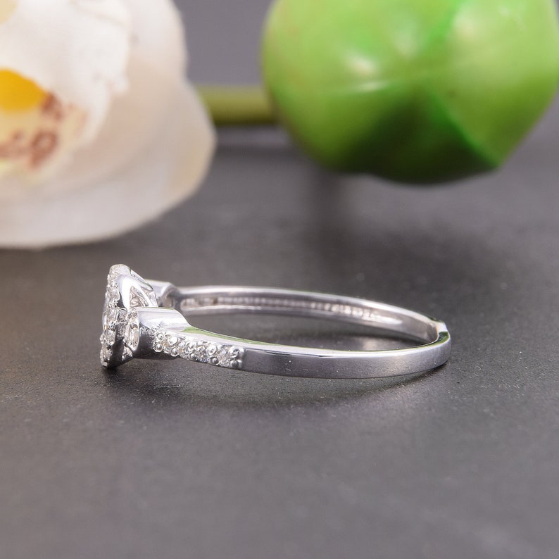 Simple & dainty sterling silver promise ring for her Small Etsy