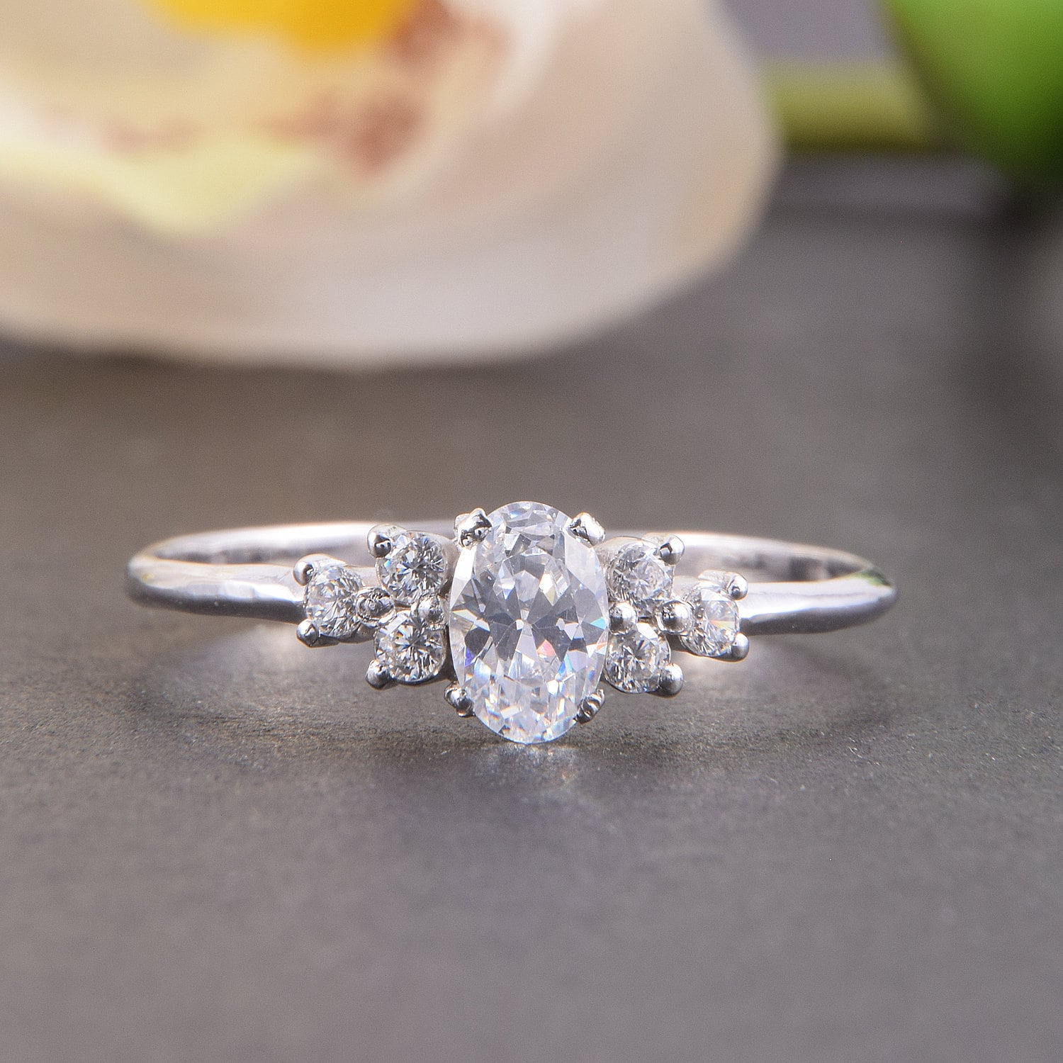 Meissa Anello donna Argento 925 Promessa Diamante Anello Sole Anelli a