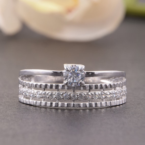 Double wedding band for her clearance
