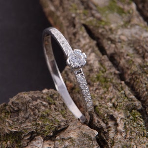 Promise ring for her, Women ring silver, Elegant ring, Minimalist ring, Tiny ring, Dainty ring, Women promise ring, Art deco promise ring