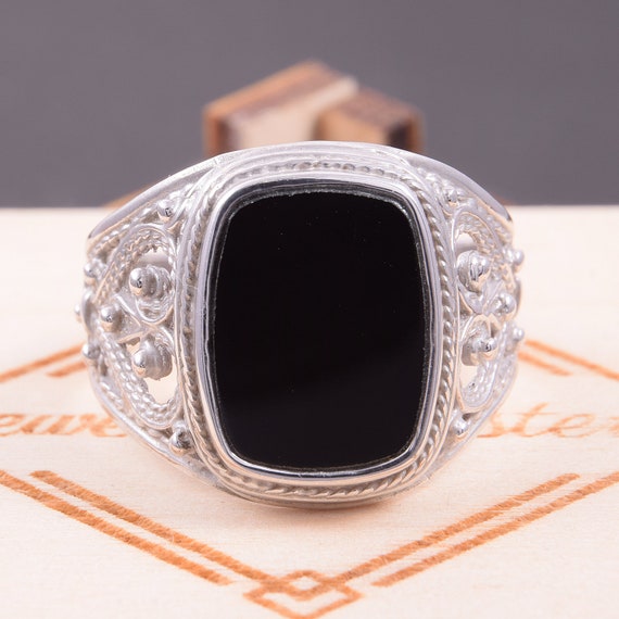 Black Stainless Steel Mens Ring | Men Black Ring Sizes | Stainless Steel  Jewelry - Black - Aliexpress