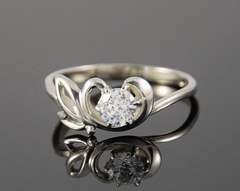 Tiny ring, Elegant ring, Dainty ring, Delicate ring, Small ring, Petite ring, Cute ring, Pretty ring, Gift for girlfrined, Promise ring
