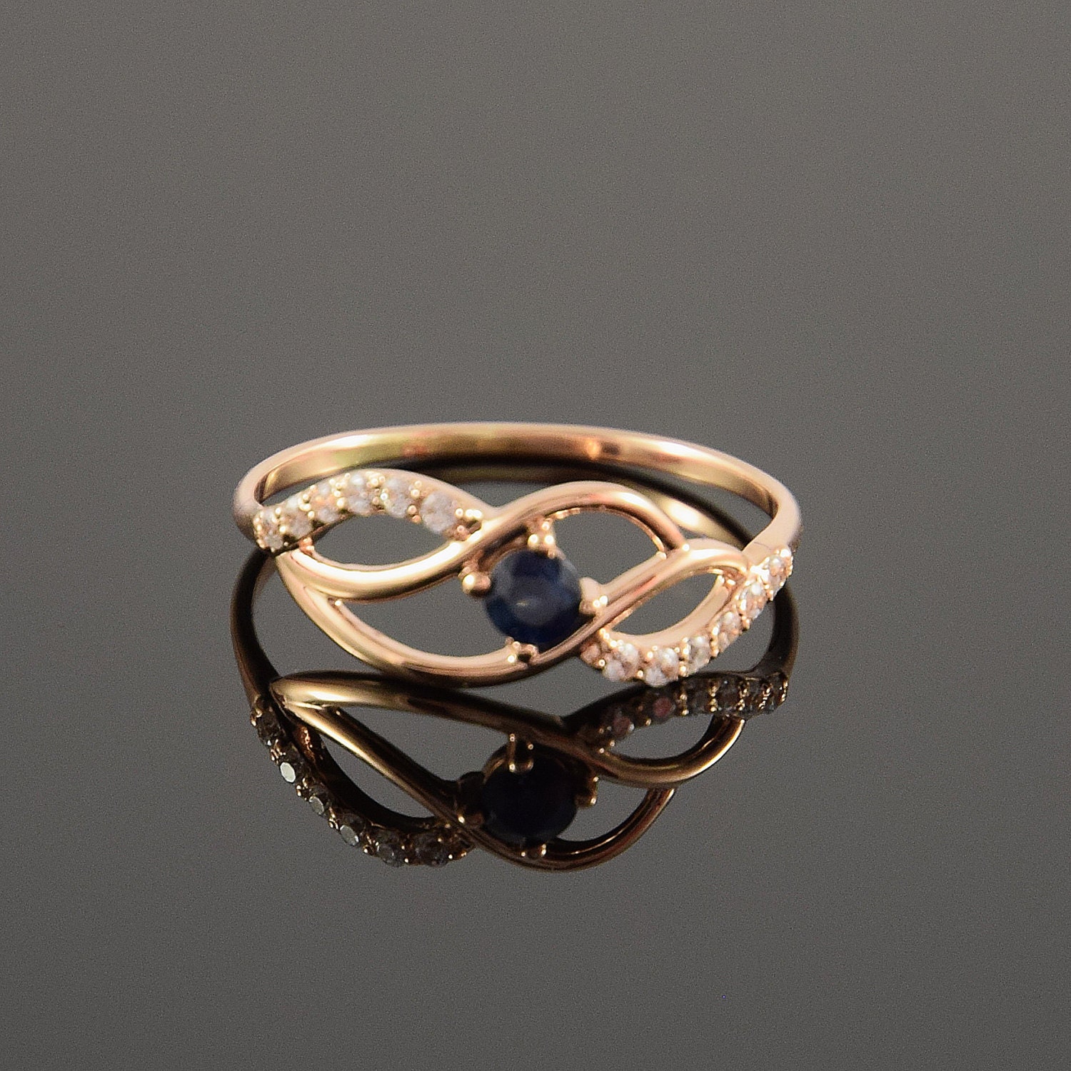 Sapphire Ring Elegant Ring Dainty Ring Blue Sapphire Ring - Etsy