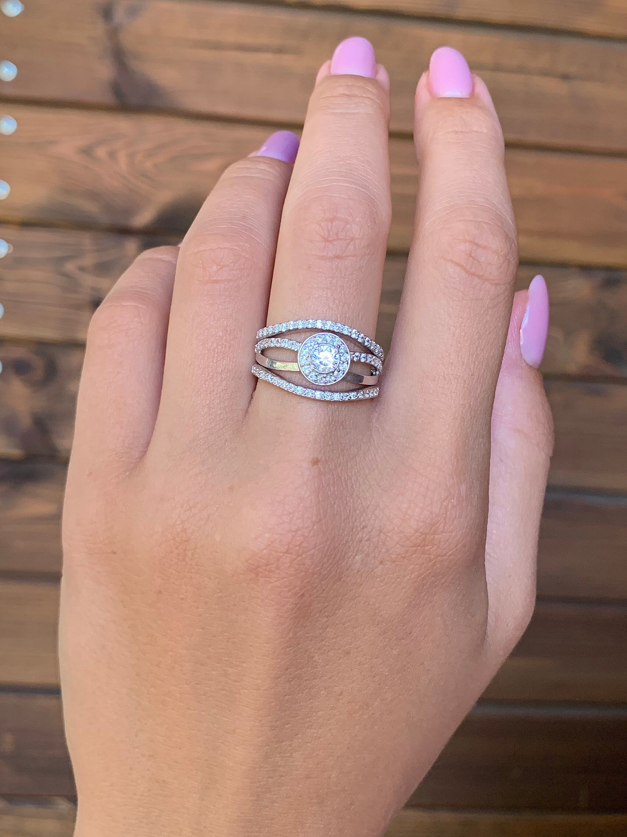 Art Deco Rings Wedding Rings Silver Wedding Rings Set Etsy