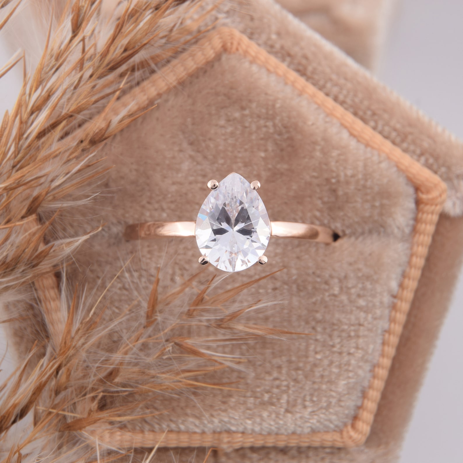 Unique Promise Rings Set for Her Simple & Dainty 14k Rose Etsy UK