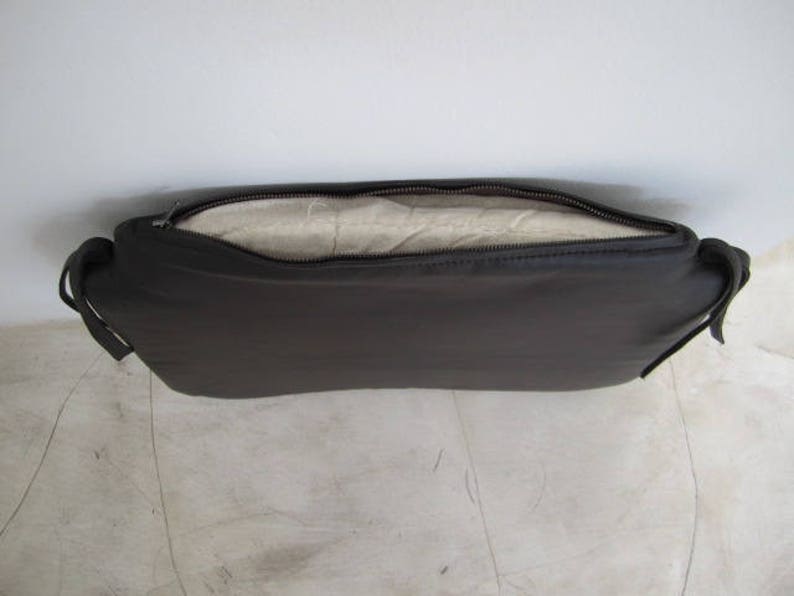 Dark Brown Leather Chair Pad Leather Chair Cover Modern Seat Etsy