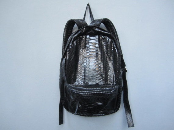 slouchy leather backpack