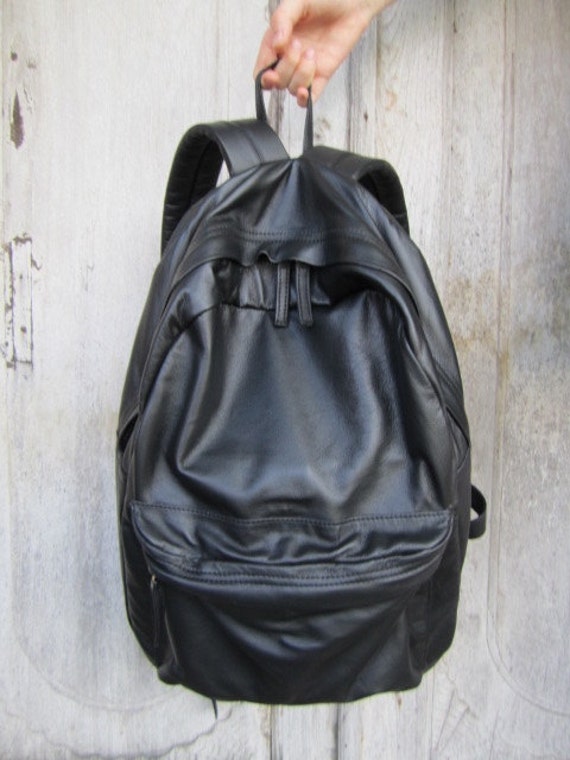 slouchy leather backpack
