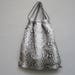 Grey Python Leather Drawstring Backpack, Unisex Leather Rucksack ...