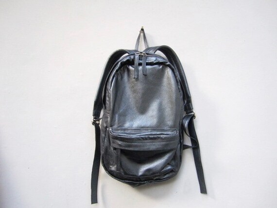 slouchy leather backpack