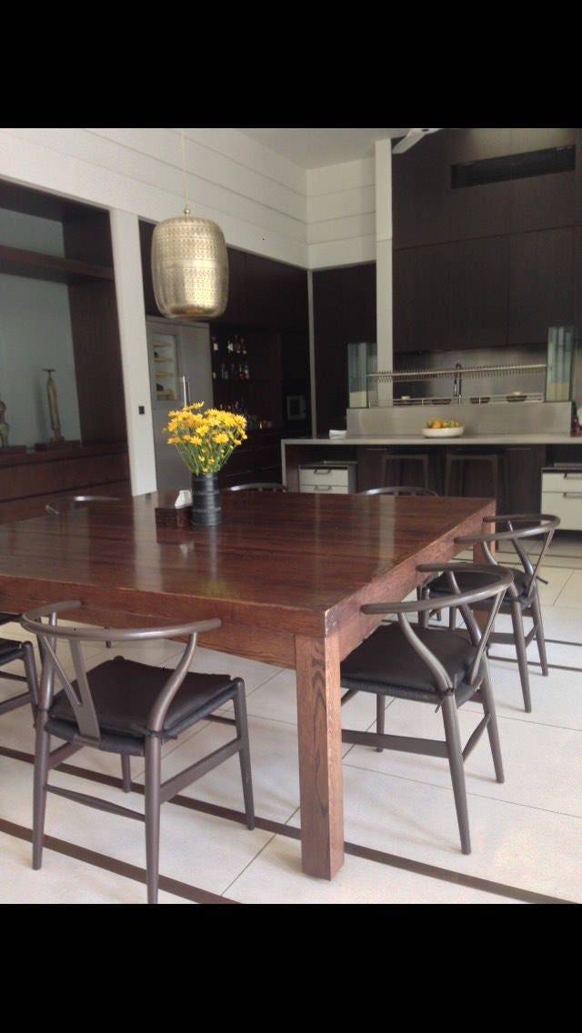 Dark Brown Leather Chair Pad Leather Chair Cover Modern Etsy