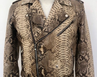 snake print jacket mens