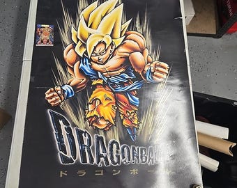 VINTAGE Dragon Ball Z Goku Super Saiyan-poster 1999 22 x 34