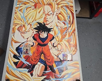 Dragon Ball Z (Super Saiyan Goku) WallScroll-poster vintage 1998 22 x 34 inch