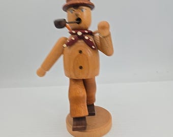 Ertsgebergte German Smoker Duck Goose Whirligig Wood