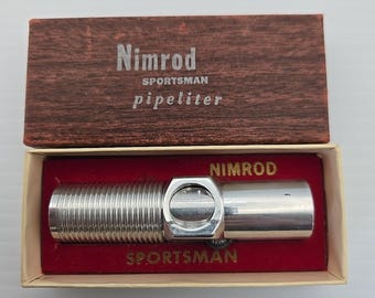 Vintage Nimrod Sportsman Pipeliter in Original Box Pipe Lighter