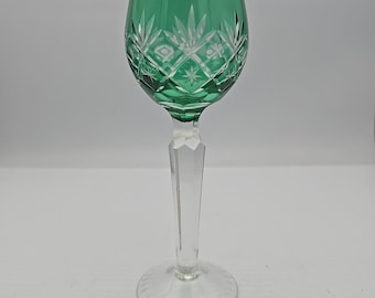NACHTMANN / Boho Bristol Green Cut To Clear 6 "Weinkelch