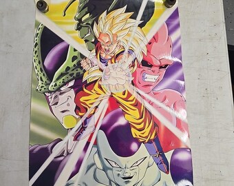 Dragon Ball Z-poster jaren 90 vintage 20 x 15 inch