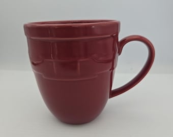 Taza gigante Longaberger Pottery Woven Traditions Paprika 1