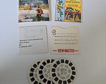 Tres cuentos de hadas 3D View-Master #B314 - 3 rollos y folleto 1951