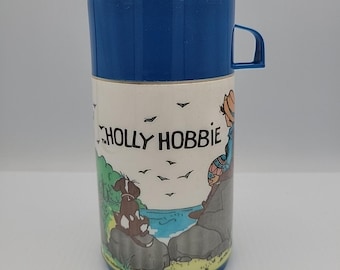 Termos para el almuerzo de Holly Hobbie y Robby, estilo vintage de 1978, solo para Aladdin.