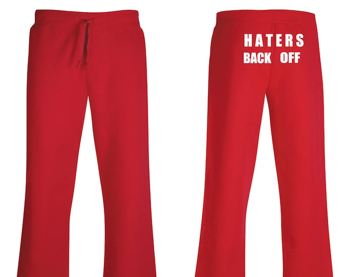 Haters Back off Adult Sweatpants Etsy