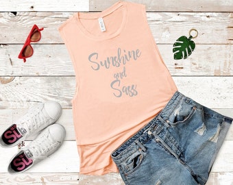 Sunshine and Sass Muscle Tank