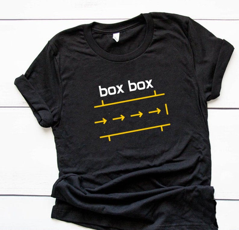 Box Box Race Car Enthusiast Pit Shirt Etsy