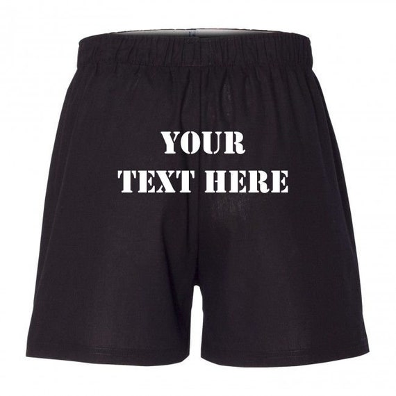 Customized Boxer Shorts Etsy