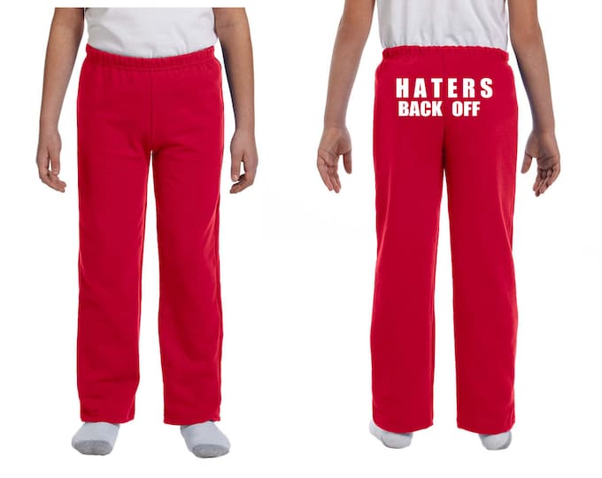 Haters Back off Youth Sweatpants Etsy