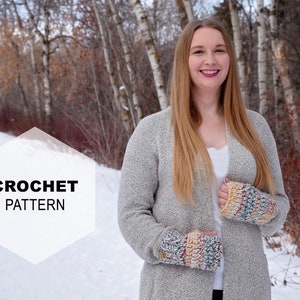 Crochet PATTERN || Fingerless Mittens Gloves|| Alma Fingerless Mittens | Phone Mitts | Instant PDF Download | Gloves | Crochet