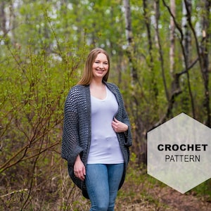 Lacombe Park Shrug: CROCHET PATTERN, shrug, sweater, pattern