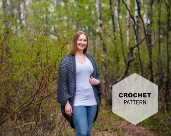 Lacombe Park Shrug: Beginner Crochet Pattern (S-5XL)