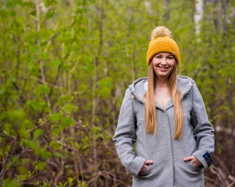 Mustard Yellow Double Brim Toque | Beanie | Hat